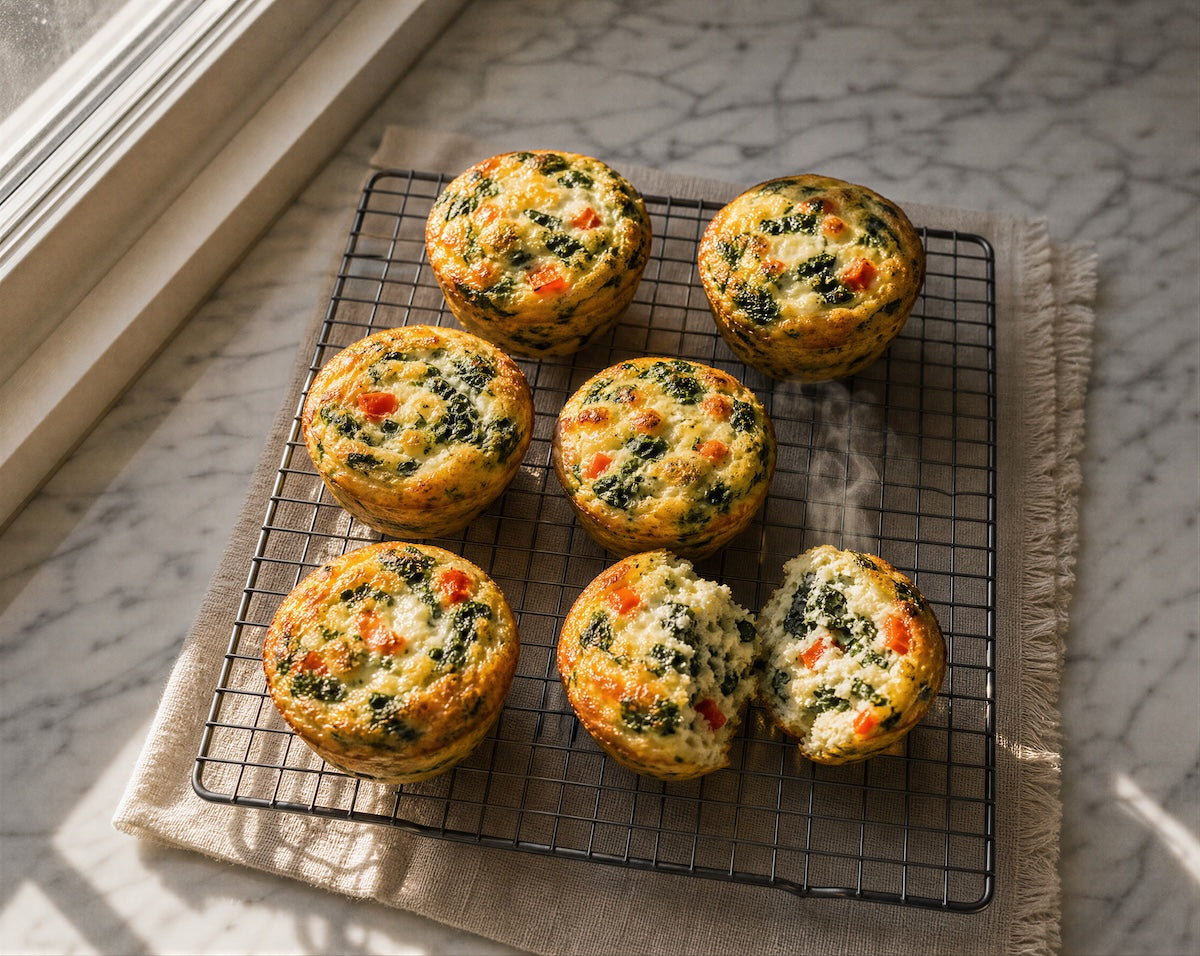 Egg White & Spinach Frittata Muffins