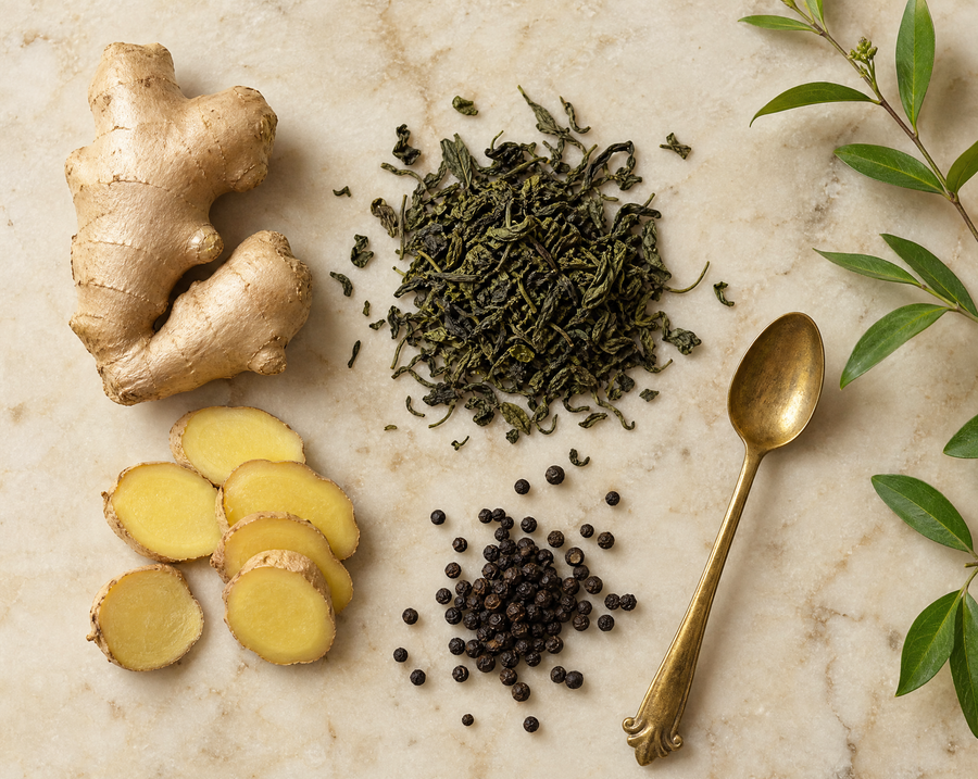 Ginger, Green Tea, and Black Pepper: Why Support Ingredients Matter