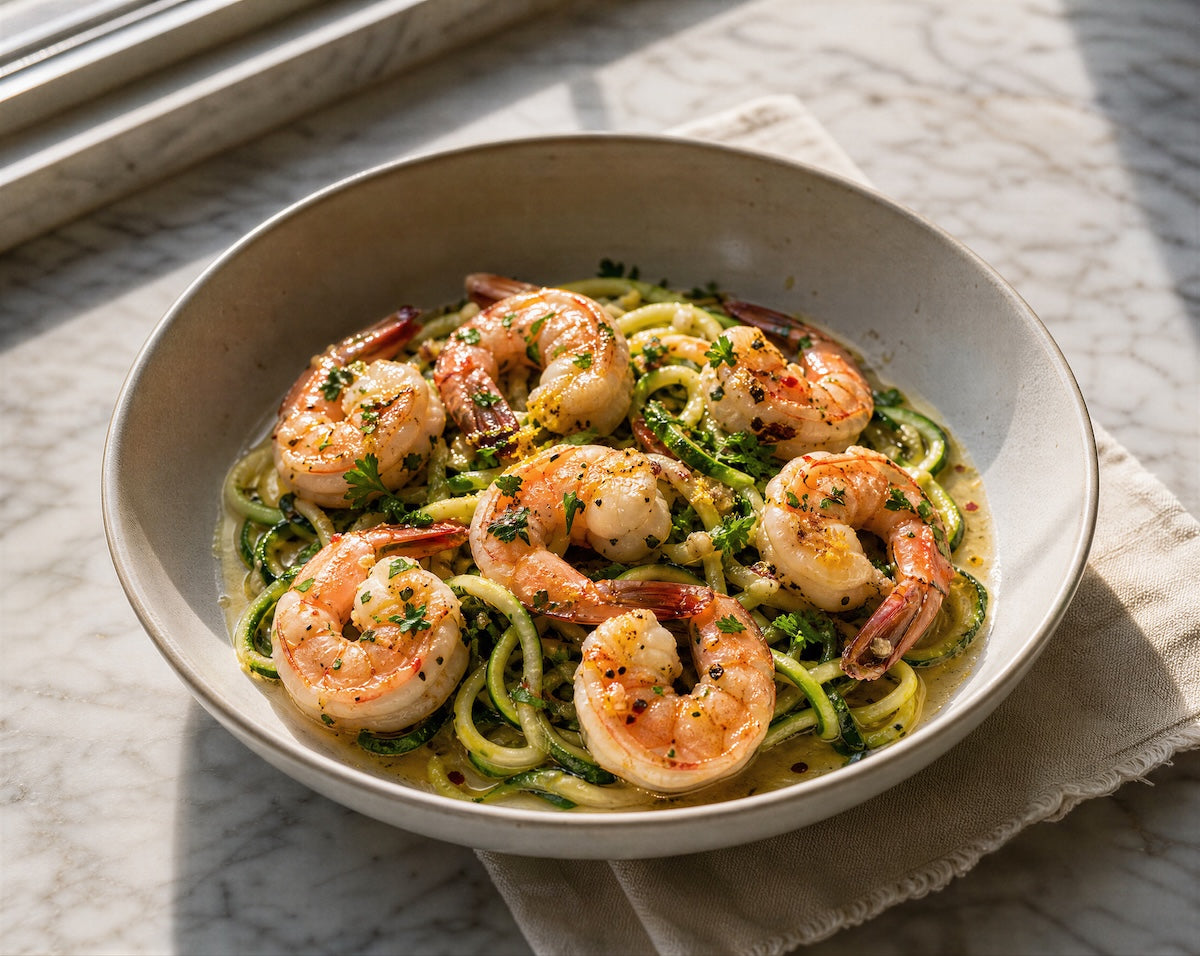 Shrimp Scampi with Zucchini Noodles